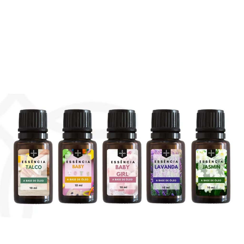 Kit com 5 Essências Aromáticas para Difusor