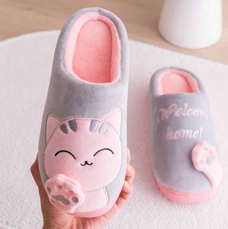 Pantufa Feminina Gatinho Cute